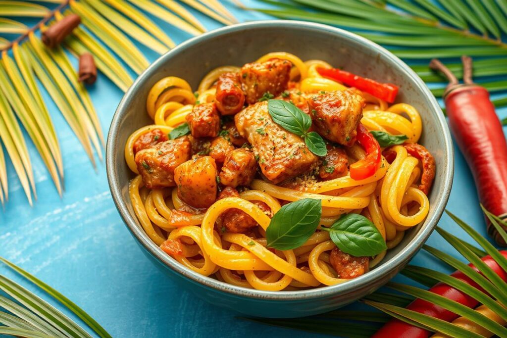 jerk chicken pasta